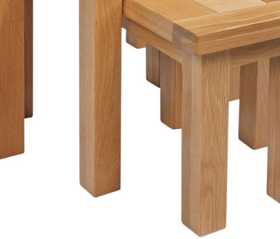 Appleby Oak Nest of 3 Tables
