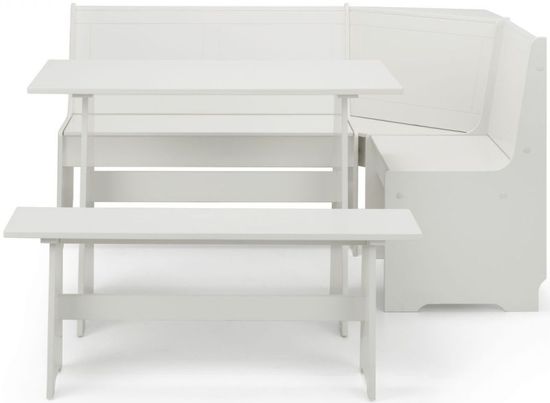 Newport White 4 Seater Corner Dining Set
