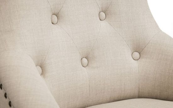 2 x Loire Oatmeal Fabric Dining Chair