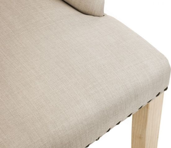 2 x Loire Oatmeal Fabric Dining Chair