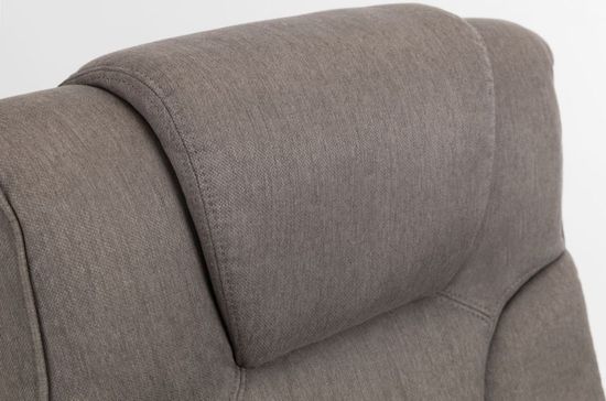 Malmo Grey Fabric Swivel Recliner Chair with Footstool