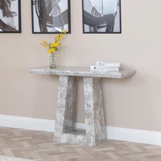 Milan Grey Marble Console Table