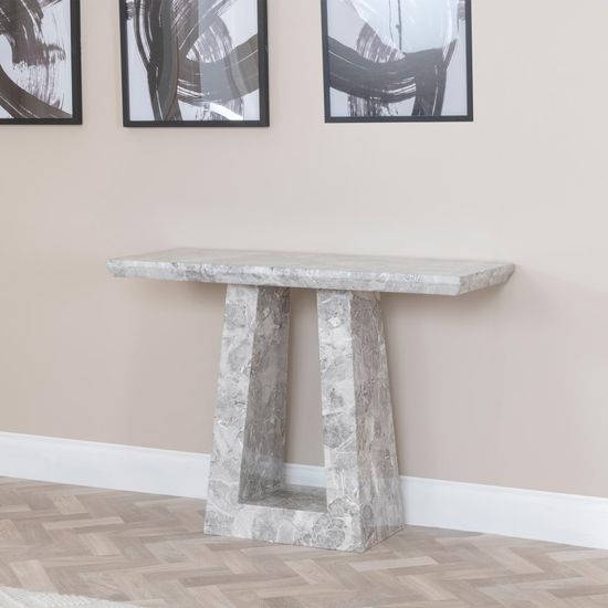 Milan Grey Marble Console Table