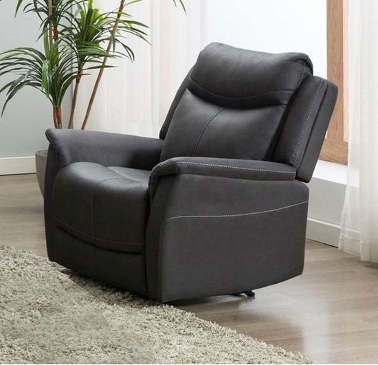 Arizona Grey Fabric Armchair