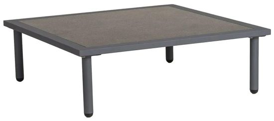Alexander Rose Beach Lounge Flint Pebble Square Garden Side Table