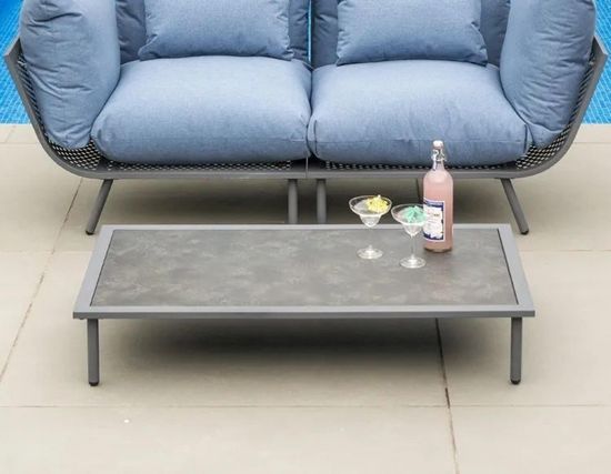 Alexander Rose Beach Lounge Flint Pebble Garden Coffee Table