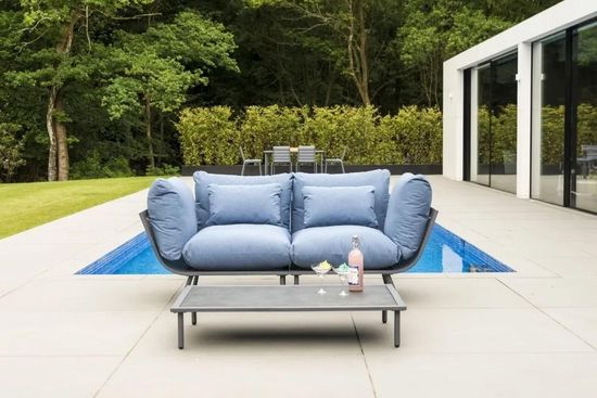 Alexander Rose Beach Lounge Flint Pebble Garden Coffee Table