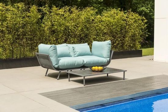 Alexander Rose Beach Lounge Flint Pebble Garden Coffee Table