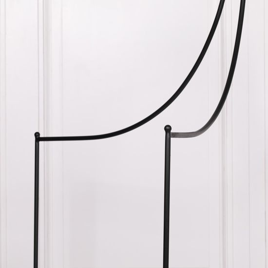 Black Metal 5ft King Size Poster Bed