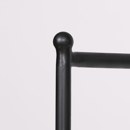 Black Metal 5ft King Size Poster Bed