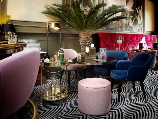 2 x Mindy Brownes Hadley Navy Velvet Dining Chair