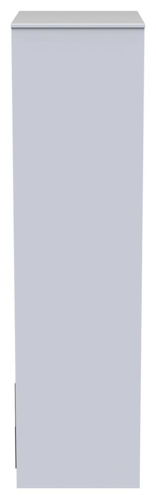 Diamond Black and White 2 Door 2 Drawer Tall Wardrobe