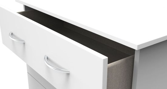 Avon White 4 Drawer Chest