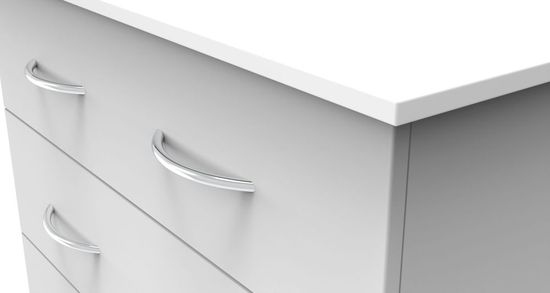 Avon White 5 Drawer Chest