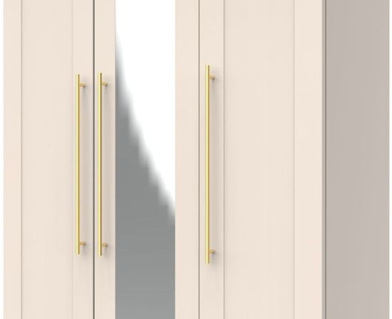 Haworth Cashmere 3 Door Tall Triple Wardrobe - 1 Mirror