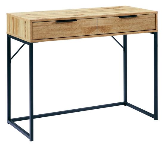 Bali Oak 2 Drawer Dressing Table