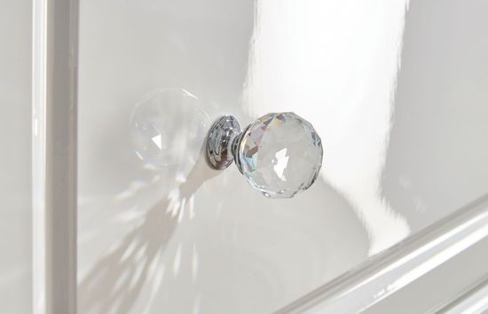 Balmoral White Gloss 4 Drawer Narrow Chest