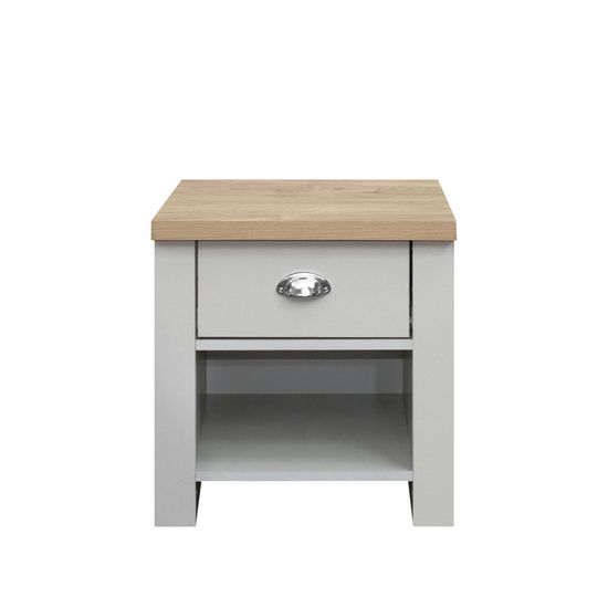 Highgate Grey Painted 1 Drawer Lamp Table