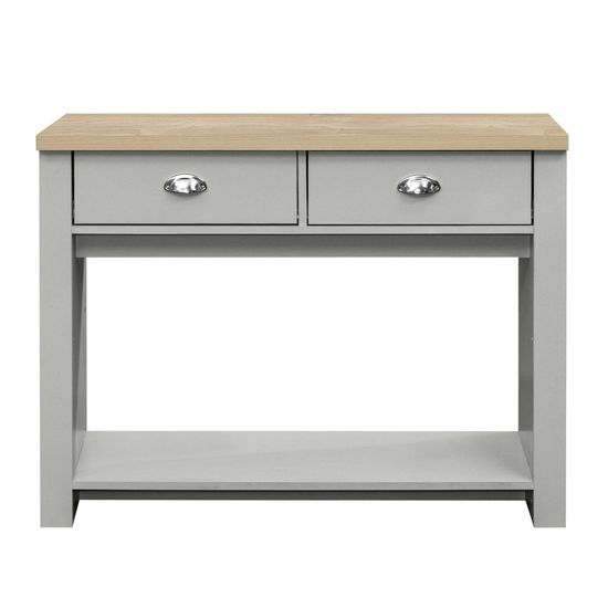 Highgate Grey Painted 2 Drawer Console Table