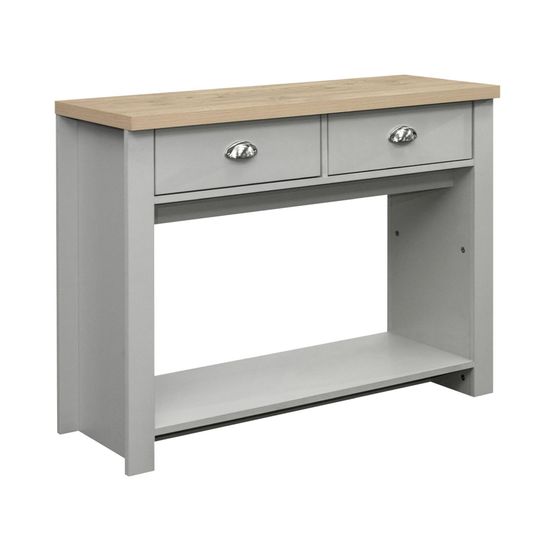 Highgate Grey Painted 2 Drawer Console Table