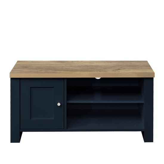 Highgate Navy Blue Painted 1 Door TV Unit