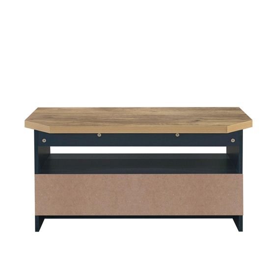 Highgate Navy Blue Painted 2 Drawer Corner TV Unit