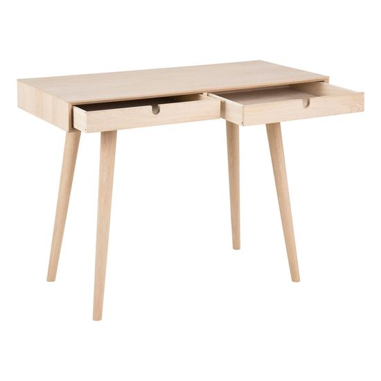 Century Oak 2 Drawer Writing Desk