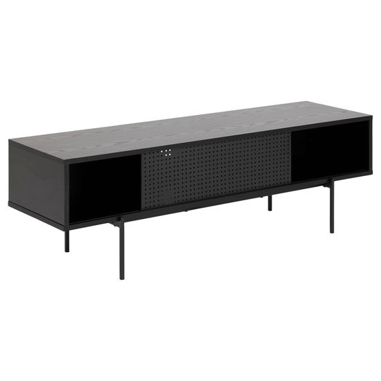Angus Black Melamine 1 Door TV Unit