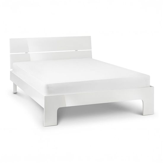 Manhattan White Gloss Bed - Sizes Available