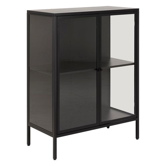 Newcastle Black 2 Door Display Cabinet