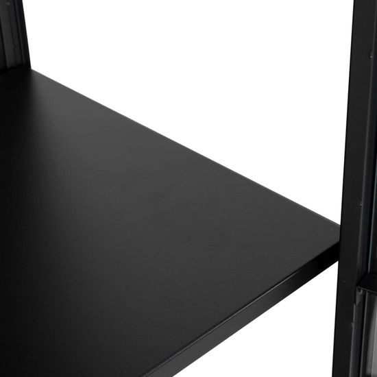 Newcastle Black 2 Door Tall Display Cabinet