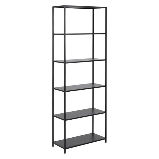 Newcastle Black Open Tall Shelving Unit