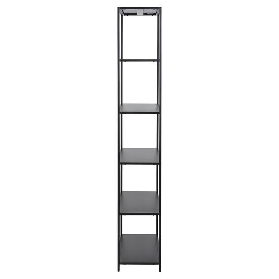 Newcastle Black Open Tall Shelving Unit