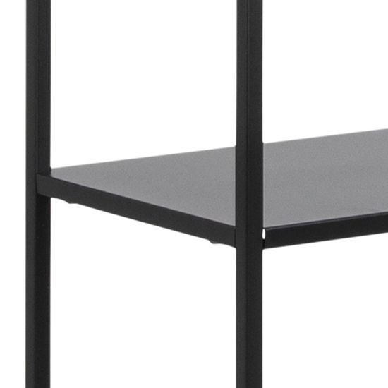 Newcastle Black Open Tall Shelving Unit