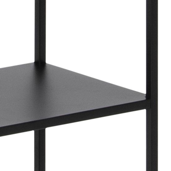 Newcastle Black Open Tall Shelving Unit