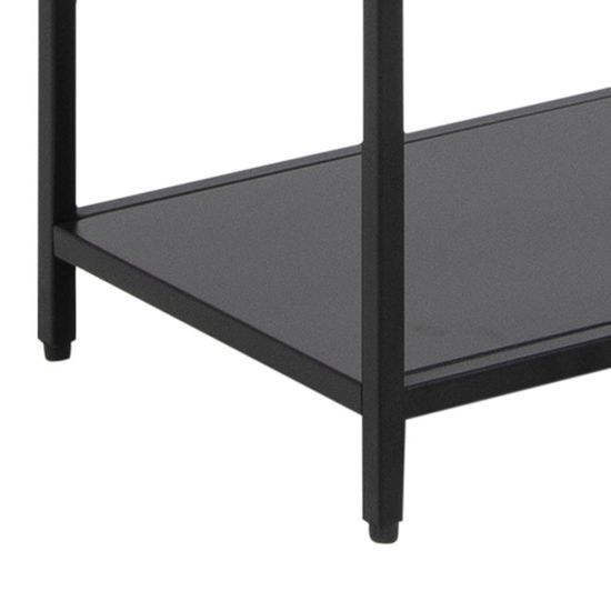 Newcastle Black Open Tall Shelving Unit