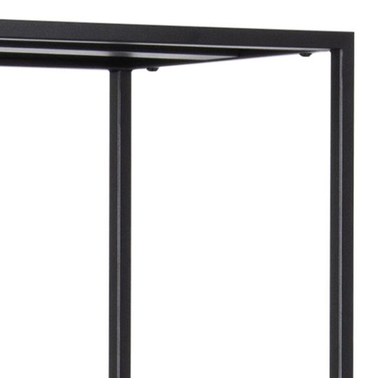 Newcastle Black Open Tall Shelving Unit