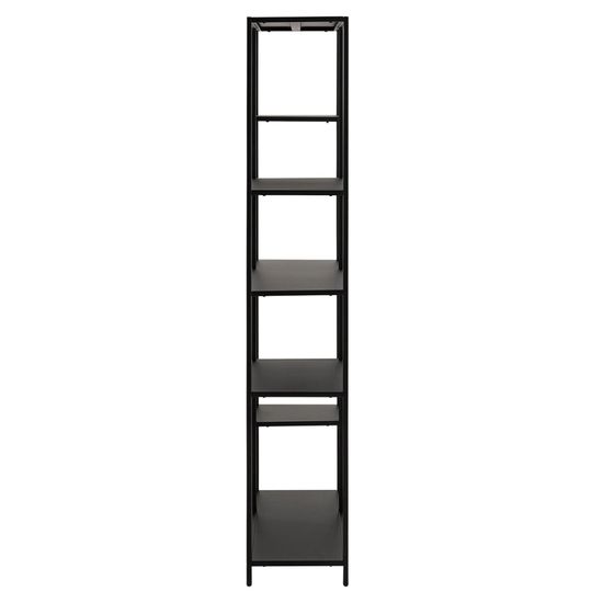Newcastle Black Open Wide Shelving Unit
