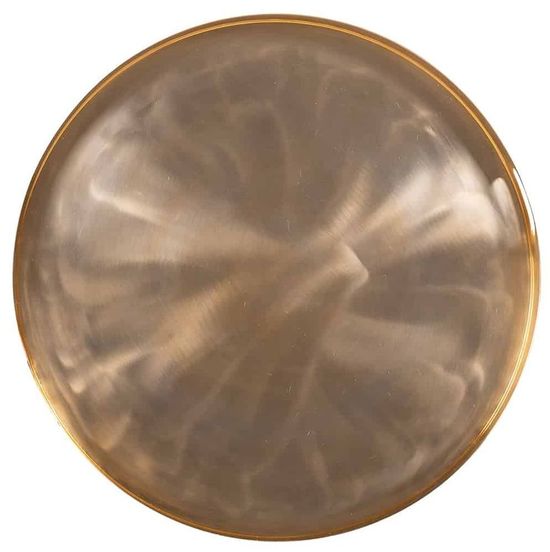 Clearance - Dustin Gold and Black Round Coffee Table (Set of 2) - FS417