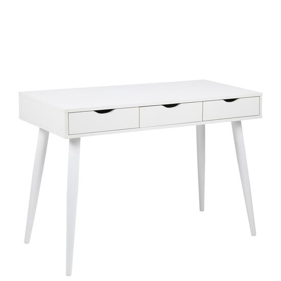 Neptun White 3 Drawer Office Desk