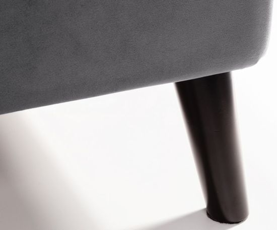 Frida Grey Fabric Bed - Sizes Available