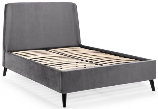 Frida Grey Fabric Bed - Sizes Available