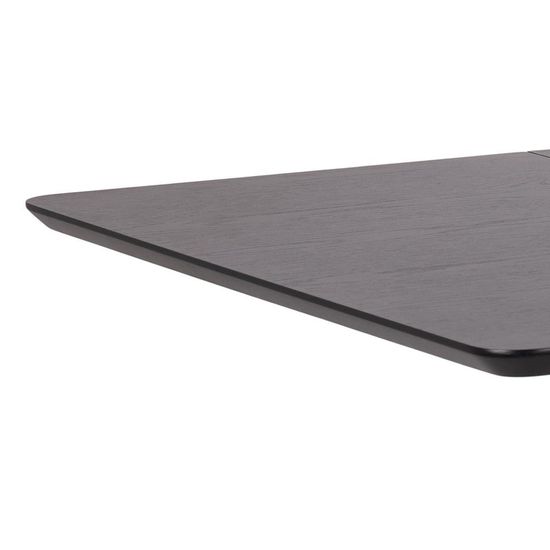 Roxby Black 2-4 Seater Drop Leaf Dining Table - 80cm-120cm