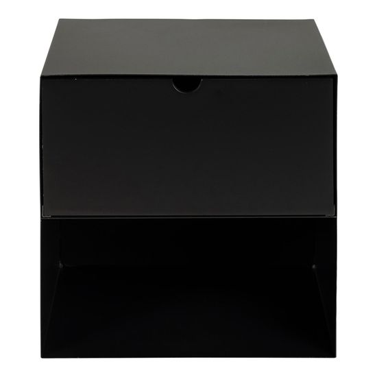 Joliet Black 1 Drawer Bedside Cabinet