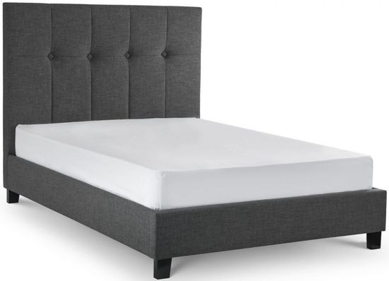 Sorrento Grey Fabric Bed - Sizes Available