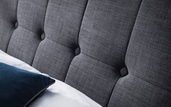 Sorrento Grey Fabric Bed - Sizes Available