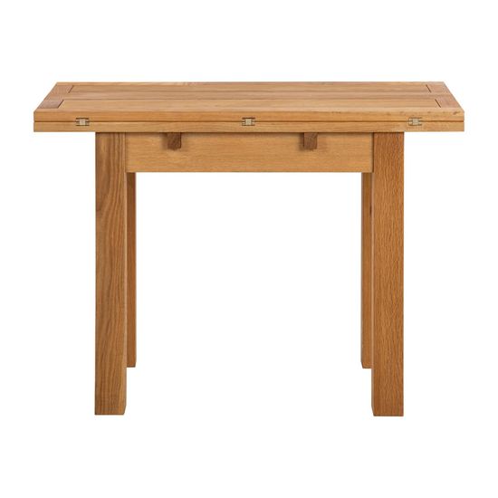 Kenley Oak 2 Seater Drop Leaf Dining Table - 45cm-90cm