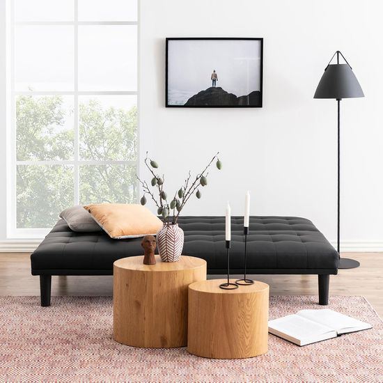 Mice Oak Oval Coffee Table - Set of 2