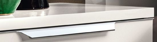 Modum Kimera White Italian 2 Drawer Mini Bedside Cabinet