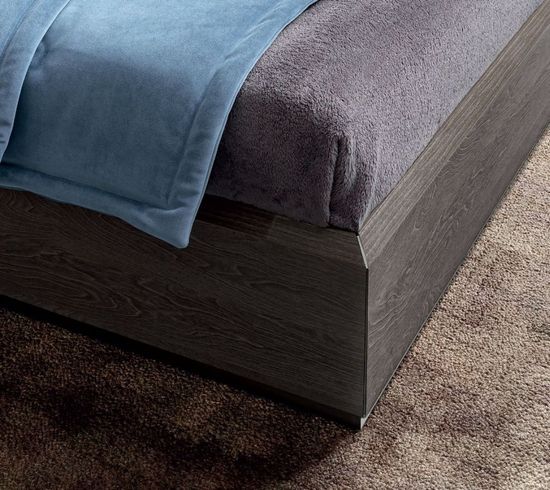 Modum Elite Silver Birch Italian Upholstered Headboard Boiserie Bed - Sizes Available